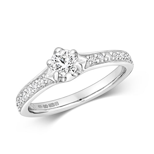 Cheap 14k white gold clearance engagement rings