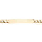 9ct Yellow Gold Mens 8.5 Inch ID Bracelet - E Bixby Jewellers