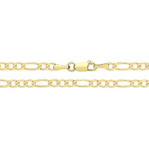 9ct Yellow Gold Figaro Chain - E Bixby Jewellers