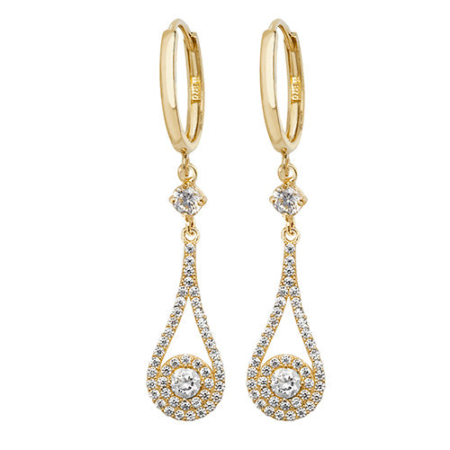 9ct Yellow Gold Drop Earrings - E Bixby Jewellers