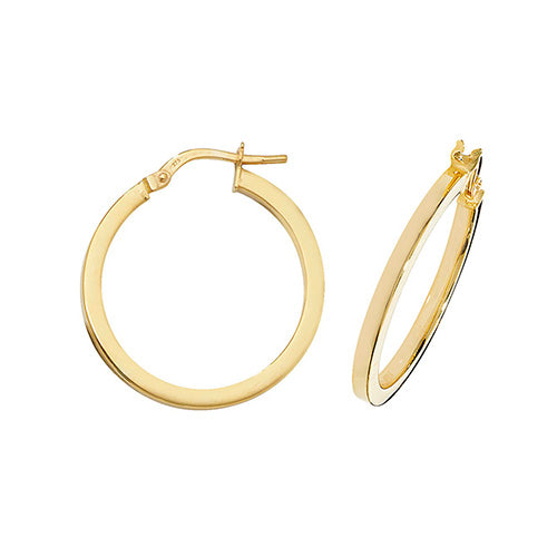 Square tube hot sale hoop earrings