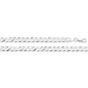 Silver  Flat  Open Curb Chain 20 - E Bixby Jewellers