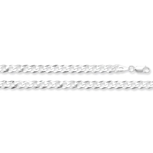 Silver  Flat  Open Curb Chain 20 - E Bixby Jewellers