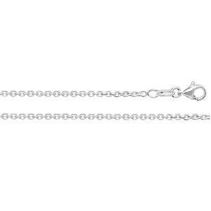 Silver Faceted Belcher Chain - E Bixby Jewellers