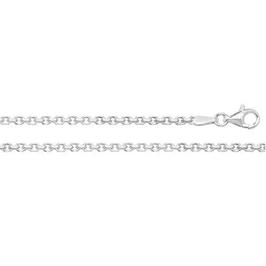 Silver Faceted Belcher Chain - E Bixby Jewellers