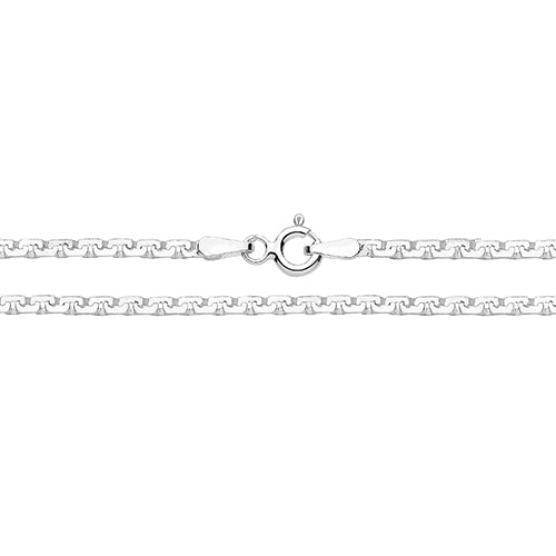 Silver Cobra Square Anklet - E Bixby Jewellers