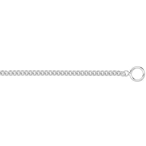 Silver T-Bar Rounded link Bracelet - E Bixby Jewellers