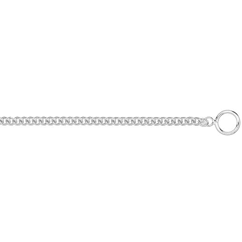 Silver T-Bar Rounded link Bracelet - E Bixby Jewellers