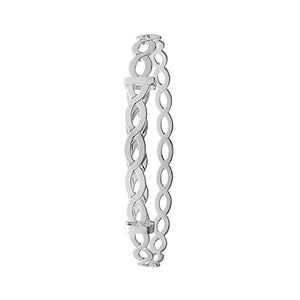 Silver Ladies Expanding Bangle - E Bixby Jewellers