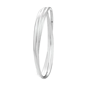 Silver Ladies Russian Bangle - E Bixby Jewellers