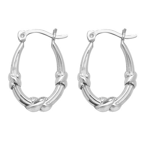 Silver Creole Earrings - E Bixby Jewellers