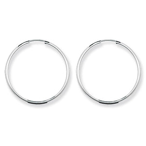 Silver 30mm Sleepers - E Bixby Jewellers