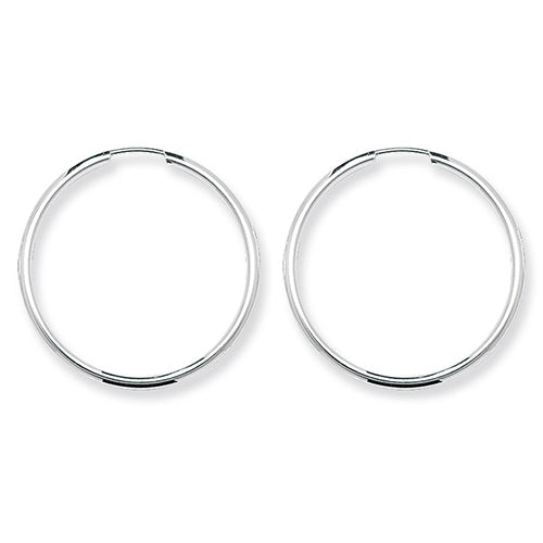 Silver 30mm Sleepers - E Bixby Jewellers