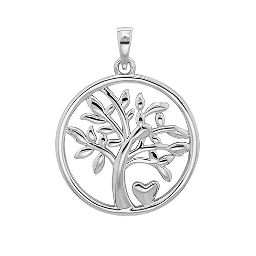 Silver Tree of Life Plain Pendant - E Bixby Jewellers