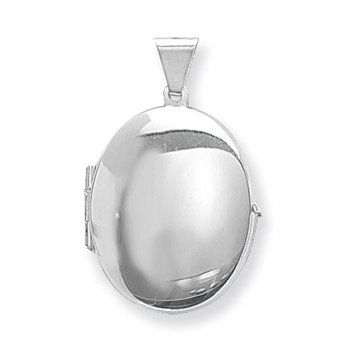 Silver Oval Medium Size Locket - E Bixby Jewellers