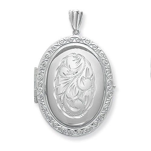 Silver Oval X Extra Family Locket - E Bixby Jewellers