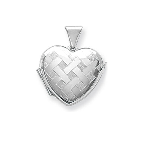 Silver Heart Shape Locket - E Bixby Jewellers