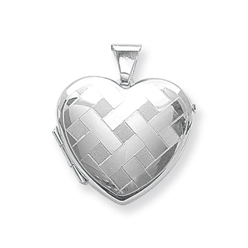 Silver Heart Shape Medium Size Locket - E Bixby Jewellers