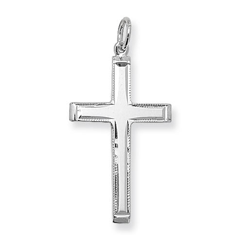 Silver Plain Cross - E Bixby Jewellers