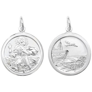 Silver St Christopher Pendant - E Bixby Jewellers