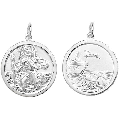 Silver St Christopher Pendant - E Bixby Jewellers