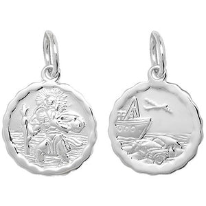 Silver St Christopher Pendant - E Bixby Jewellers