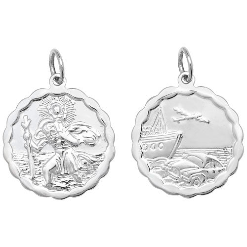 Silver St Christopher Pendant - E Bixby Jewellers