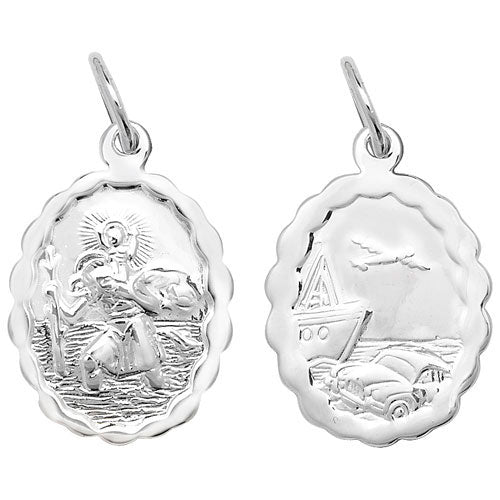 Silver St Christopher Pendant - E Bixby Jewellers