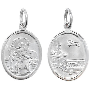 Silver St Christopher Pendant - E Bixby Jewellers