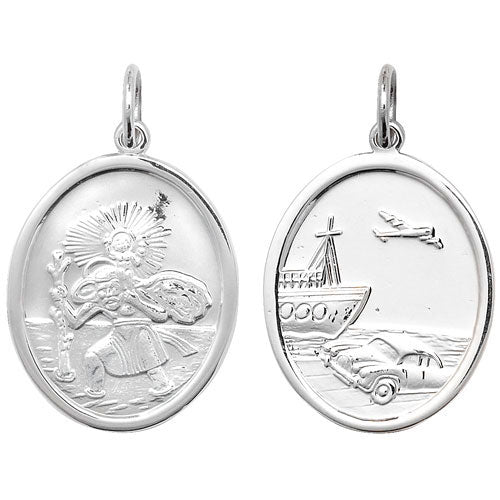 Silver St Christopher Pendant - E Bixby Jewellers