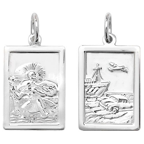 Silver St Christopher Pendant - E Bixby Jewellers