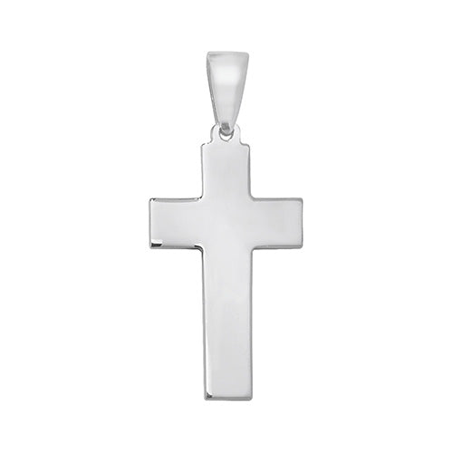 Silver Plain Cross - E Bixby Jewellers