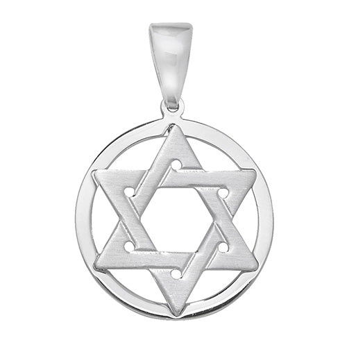 Silver Star Of David Pendant - E Bixby Jewellers