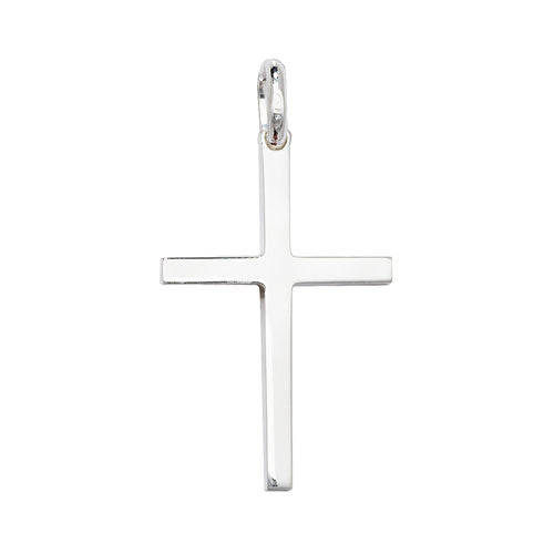 Silver Plain Cross - E Bixby Jewellers