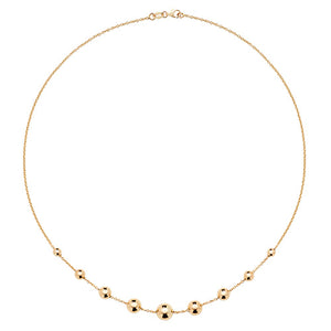 9ct Yellow Gold Ladies 16.5 Inch Necklet - E Bixby Jewellers