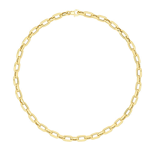 9ct Yellow Gold Ladies 18 Inch Fancy Necklet - E Bixby Jewellers