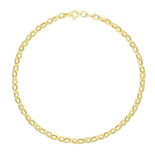 9ct Yellow Gold Ladies 18 Inch Fancy Necklet - E Bixby Jewellers