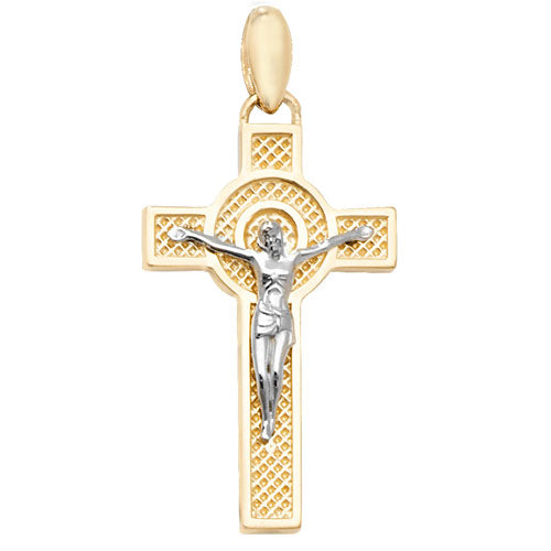 9ct Yellow Gold Crucifix - E Bixby Jewellers