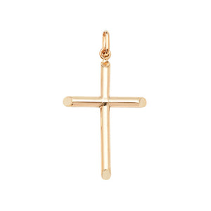 9ct Yellow Gold Plain Cross - E Bixby Jewellers