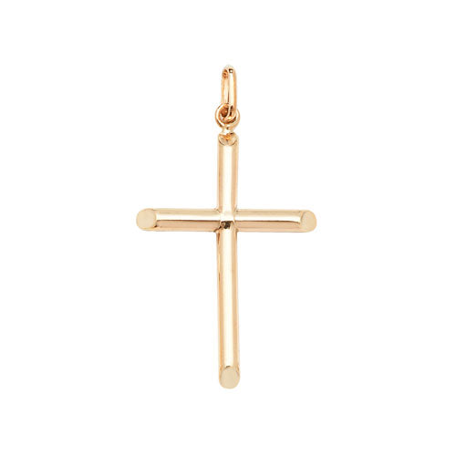 9ct Yellow Gold Plain Cross - E Bixby Jewellers