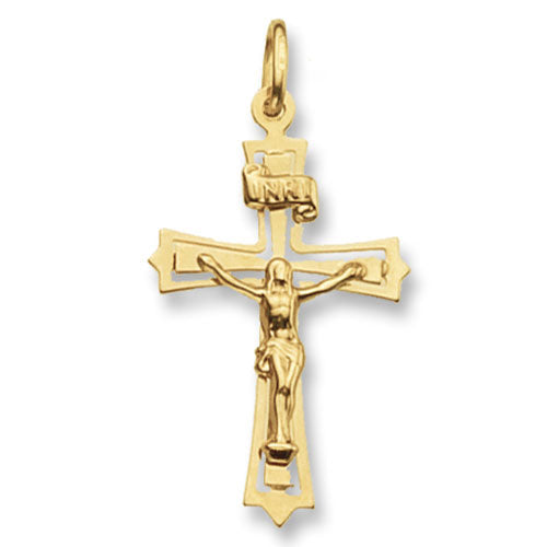 9ct Yellow Gold Crucifix - E Bixby Jewellers