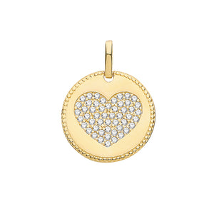 9ct Yellow Gold Heart Pendant - E Bixby Jewellers