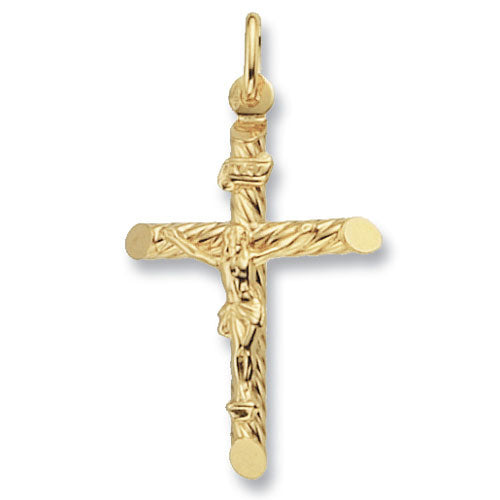 9ct Yellow Gold Crucifix - E Bixby Jewellers