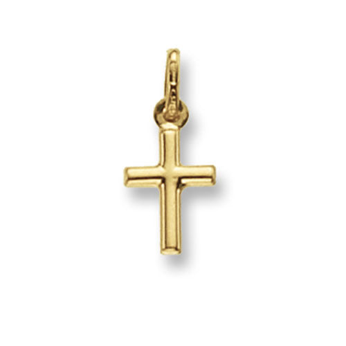 9ct Yellow Gold Plain Cross - E Bixby Jewellers