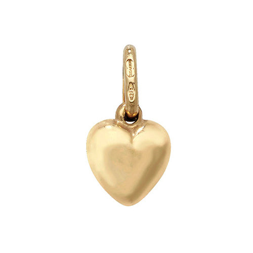 9ct Yellow Gold Heart Pendant - E Bixby Jewellers