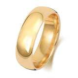 9ct Yellow Gold Traditional Court 6mm Wedding Ring - E Bixby Jewellers